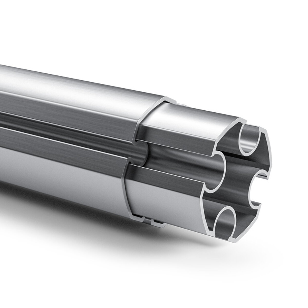 Uniquely robust - the Omega profile. A close-up of the patented Omega profile.